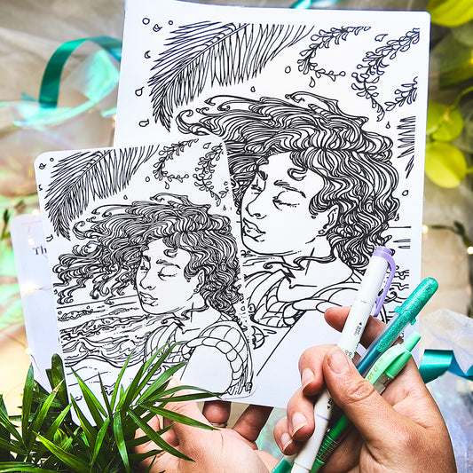 Premium-Quality Printable Coloring Page - Co-Create Your Own Wall Art