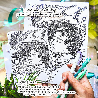Premium-Quality Printable Coloring Page - Co-Create Your Own Wall Art