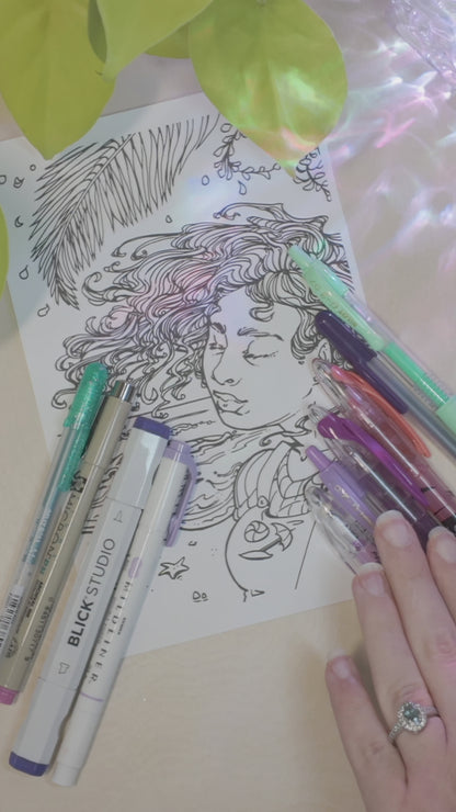 Premium-Quality Printable Coloring Page - Co-Create Your Own Wall Art