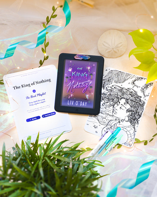 The King of Nothing - Romantic Comedy Ebook & Printable Coloring Page Bundle